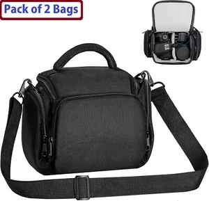 2pc Digital Camera Shoulder Travel Bag Case Waterproof SLR DSLR for Canon Nikon - Picture 1 of 12