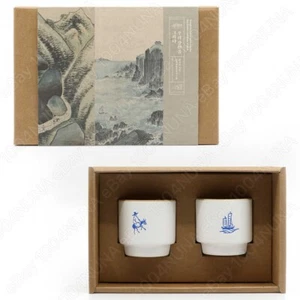 Joseon Dynasty Ceramic Cup SET Korean Tea Soju Alcohol Sake Shot Glass Gifts - Picture 1 of 4