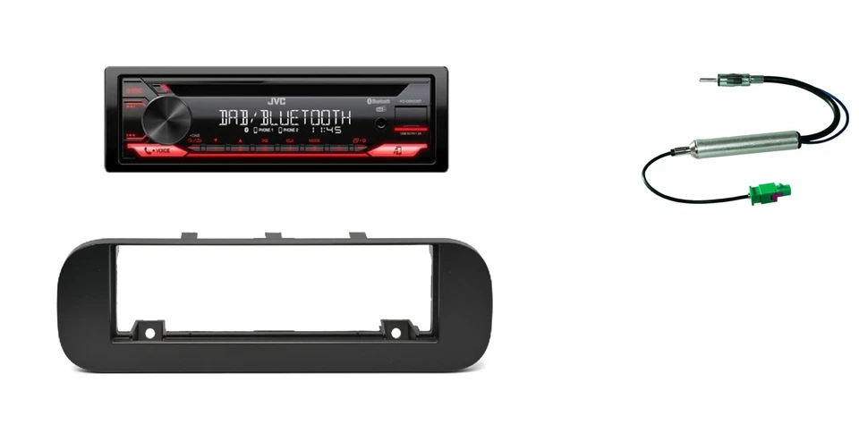 Autoradio JVC con CD per Fiat Panda (312, 319) serie dal 2012 DAB+ con lettor... - Immagine 1 di 1