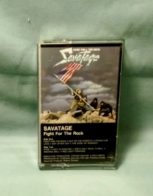SAVATAGE, Fight for the Rock, 1986, Atlantic Records, Cassette Tape - Image 1 of 4