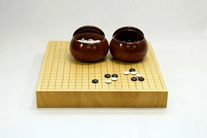 Go Board HonKAYA No . 20 (2sun) Tabletop Haghi Go Stone + Go Set - Picture 1 of 3