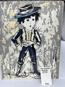 ARTE Pintura Por Números A Bordo Hombre Español en Botas Sin Acabar 16 X 20" Años 70’s - Imagen 1 de 7