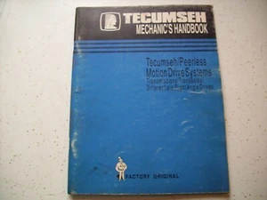 Tecumseh Mechanics Handbook Manual Peerless Motion Drive Systems - Picture 1 of 3
