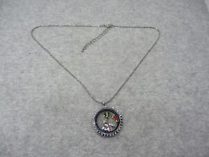 Living Locket Necklace Floating Charm Set Girl Scouts Honor Bowling Cat 