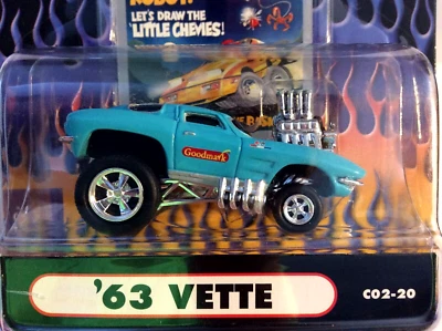 MUSCLE MACHINES CARTOONS 1963 CHEVY CORVETTE - 1/64 DIECAST  63 CORVETTE - - Image 1 of 2