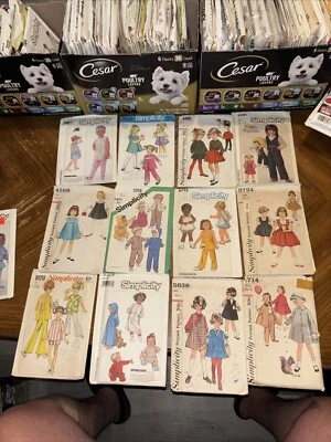 13-Vintage Lot Infant- Children Sewing Pattern Lot  Simplicity - Image 1 of 4