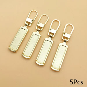 5x Zipper Slider Pull Tag Repair Replacement Zip Puller DIY Craft Sewing Tools - Picture 1 of 14