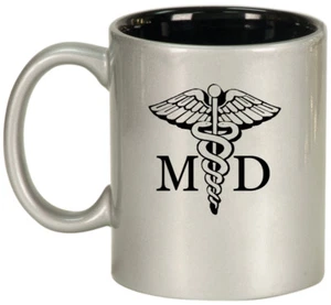 11oz Ceramic Coffee Tea Mug Glass Cup MD Medical Doctor - Picture 1 of 8