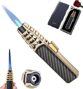 Encendedor Brightfire Bright Fire Recargable Antorcha Británica A prueba de viento Llama Azul Hombres - Imagen 1 de 24
