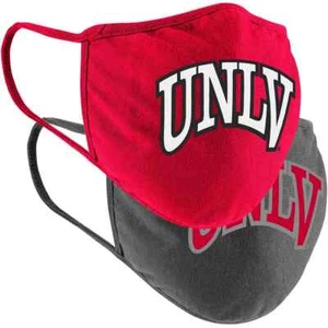NCAA UNLV Rebels Logo Face Covering 2-Pack New Adult Colosseum Mask - Picture 1 of 1