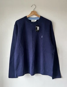 Yves Saint Laurent YSL Navy Sweatshirt Jumper Crewneck - Size L - Picture 1 of 4