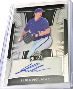 2025 LEAF METAL AUTOGRAPH LUKE HOLMAN BLUEJAYS 12/35 - Picture 1 of 2
