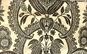 Lot 2 Pottery Barn Throw Pillow Cover 16x26 8671935 Floral Medallion Brown Beige - Picture 1 of 5