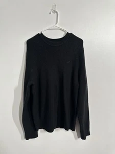 Jersey Hollister tejido con cable negro cuello redondo talla grande - Imagen 1 de 8