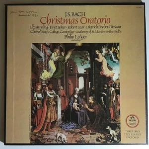 LEDGER Bach Christmas Oratorio Ex+ 1970s USA Angel 3LP Box - Picture 1 of 2