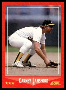1988 Score Carney Lansford #253 - Picture 1 of 2