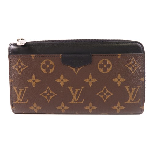 LOUIS VUITTON（LV） Portafoglio lungo Louis Vuitton LV SHW cerniera Dragonne M49407 monogramma nero marrone