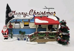 Department 56 Camper Snow Village Vintage Lot 56 Christmas Court w/ Box WORKS  - Picture 1 of 24