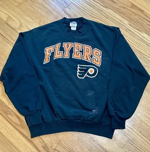 Sudadera Philadelphia Flyers Vintage Envejecida Cuello Redondo Locker Line Adulto XL - Imagen 1 de 13