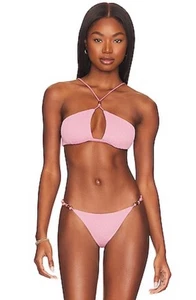 NWT Vix Swimwear Flora Nicole Bikini Top and Bottom Firenze Duchese Rose Size L - Picture 1 of 6