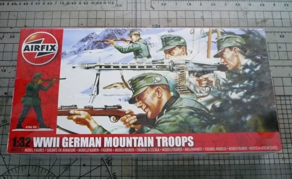 Airfix A04713- Wehrmacht Gebirgsjäger Soldaten  OVP 1:32  Rarität ! - Bild 1 von 1