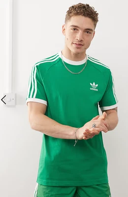 ADIDAS ORIGINALS ADICOLOR CLASSICS 3 STRIPES T SHIRT GREEN BNWT  SIZE L,XL,XXL - Image 1 of 3