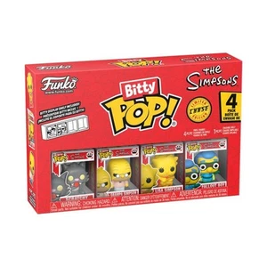 Funko Bitty Pop! Los Simpson - Paquete de 4 figuras de vinilo rayadas - Imagen 1 de 3