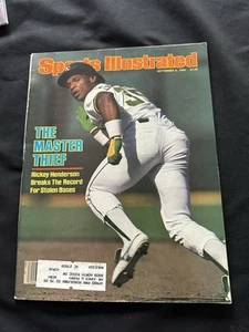1982 Sports Illustrated Rickey Henderson Rookie Issue The Master Thief A's MLB. - Picture 1 of 3