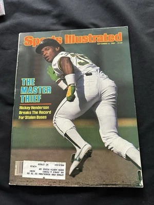 1982 Sports Illustrated Rickey Henderson Rookie Issue The Master Thief A's MLB. - Image 1 of 3