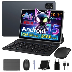 Tablet 10 Inch Android 15, Android Tablet with Pen and Keyboard, Gemini Ai 2.... - Picture 1 of 9