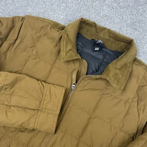 Eddie Bauer Emmons Down 650 Shacket Herren XL Cordbesatz Kragen hellbraun Full Zip - Bild 1 von 12