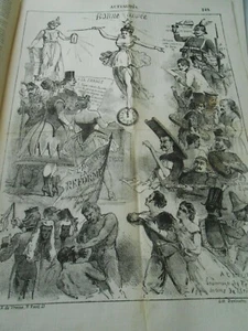 Caricature 1867 - Bonne Année pèle méle de dessin - Imagen 1 de 1