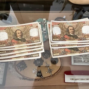 Lot von 10 Banknoten 100 Francs CORNEILLE - verschiedene Jahre - Bild 1 von 7