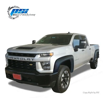 Extension Style Fender Flares Fits Silverado 2500 HD 3500 HD 2020-2021 Textured Foto 1 de 3