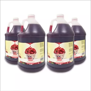 Medaglia d'oro sno-treat sapore ciliegia sciroppo sno-kone 4 pezzi aroma cono neve - Foto 1 di 3