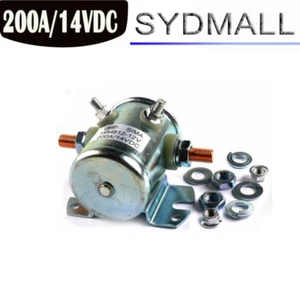 UNIVERSAL SOLENOID STARTER 200A INTERMITTENT DUTY RELAY 12V/14V DC SWITCH A4 - Foto 1 di 6