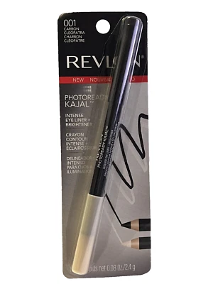 Revlon Photoready Kajal Intense Eyeliner + Brightener, 001 Carbon Cleopatra - Image 1 of 2