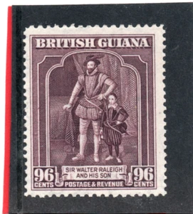 Br. Guayana GV1 1938-52 96c púrpura sg 316a mnt - Imagen 1 de 2