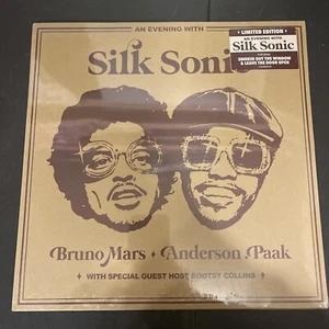NEW SEALED Silk Sonic - An Evening with Silk Sonic LIMITED Vinyl LP BONUS TRACK - Picture 1 of 4
