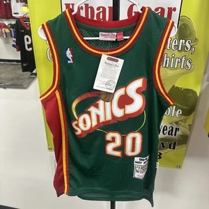 Mitchell & Ness Verde Seattle Supersonics Gary Payton 1995-96 Talla 36-Pequeño Nuevo con Etiquetas - Imagen 1 de 13
