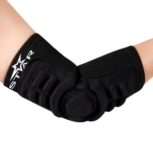 Breathable Elbow Brace Pads Guard Compression Silica Gel Padded Arm Support  - Picture 1 of 2