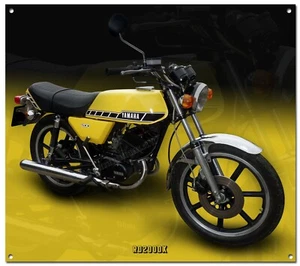 1980 RD200DX MOTORCYCLE FINE ART METAL SIGN - 12" X 9" - 1980'S SUPER BIKES - Picture 1 of 1