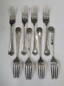 8 x Vintage Silver Electro Plated Forks M&Co A1 17.5cm - Picture 1 of 6