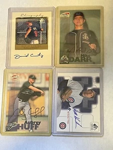 LOT:11x Certified Autographs - Aubrey Huff, Mike Darr, Dave Schmidt, Sean Burrou - Picture 1 of 6
