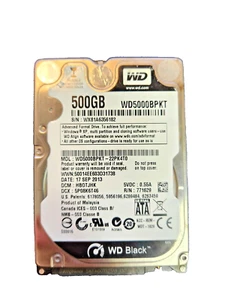 Western Digital Black WD5000BPKT-22PK4T0 500GB 2.5" SATA 7200 RPM HDD - Picture 1 of 1