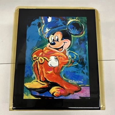 Arte de pared de azulejos de vidrio esmaltado Mickey Hechicero del Parque Disney Grander Images RARO Foto 1 de 4