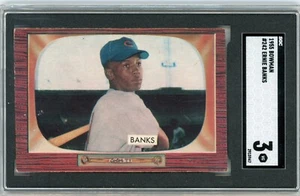 1955 Bowman Ernie Banks #242 SGC 3 HOF - Picture 1 of 2