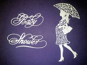 15 x Tattered Lace Baby Shower Die Cuts in White - Card Making, Scrapbooking etc - Picture 1 of 2