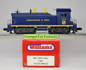 WILLIAMS 3-RAIL O #634 C&O CHESAPEAKE & OHIO NW-2 SWITCHER NW102 LNIB MSRP $280 - Picture 1 of 9