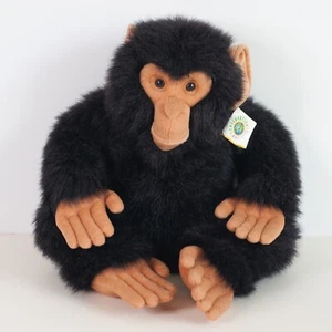 Peluche de chimpancé grande de artistas de vida silvestre realista 2003 colección de conservación - Imagen 1 de 11